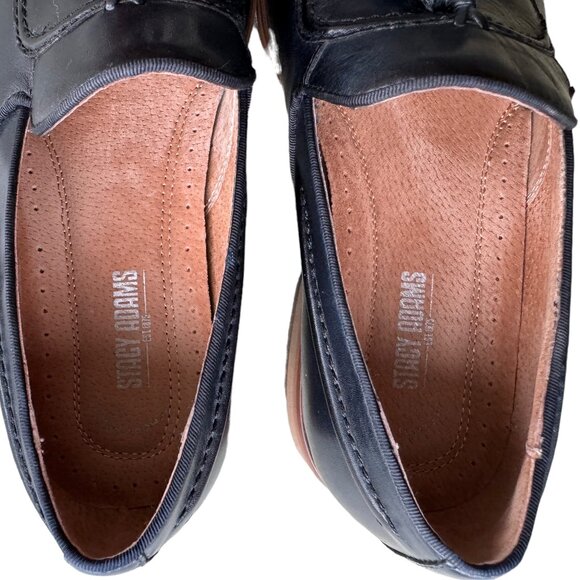 Stacey Adams Leather Black Tassel Loafers Size 12 main image 9